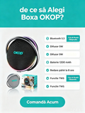 Boxă portabilă OKOP KP-8004, 120W, 12000mAh, LED, TWS