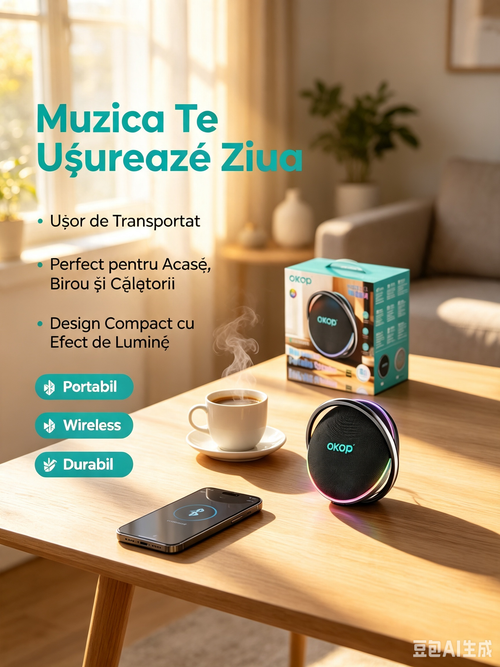 Boxă portabilă OKOP KP-8004, 120W, 12000mAh, LED, TWS